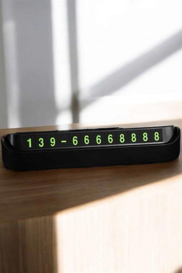 Araç İçi Numaratör Numaralık Torpido Üstü Açılır Kapanır Telefon Numarası Bırakma - Lisinya