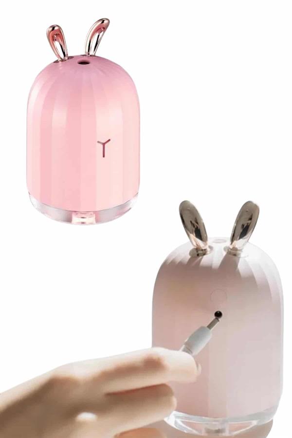 Aromaterapi Hava Nemlendirici Dekoratif USB Şarjlı Tavşan Nemlendirici - Lisinya