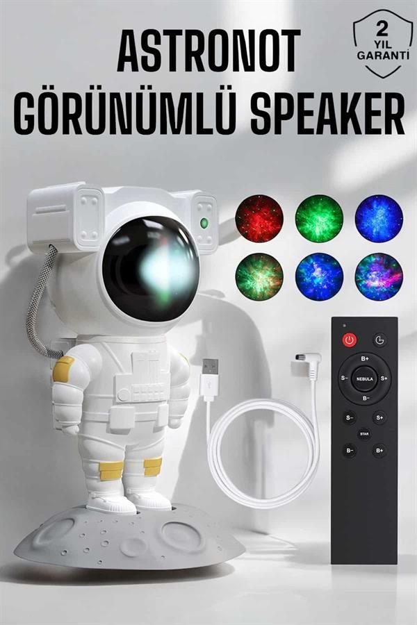 Astronot Görünümlü Projeksiyon Speaker Taşınabilir - Lisinya