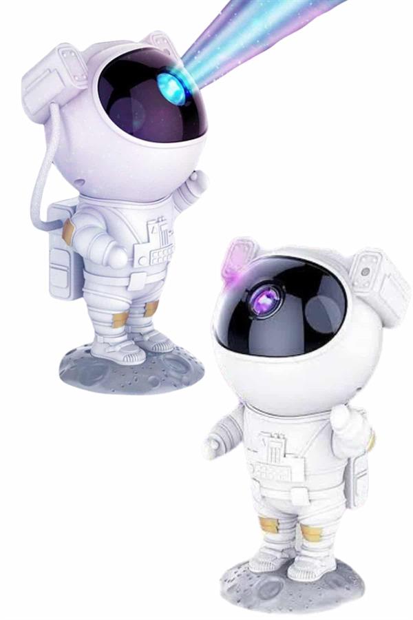 Astronot Şeklinde Bluetooth Hoparlör Gökyüzü Kumandalı Aydınlatma Lamba - Lisinya