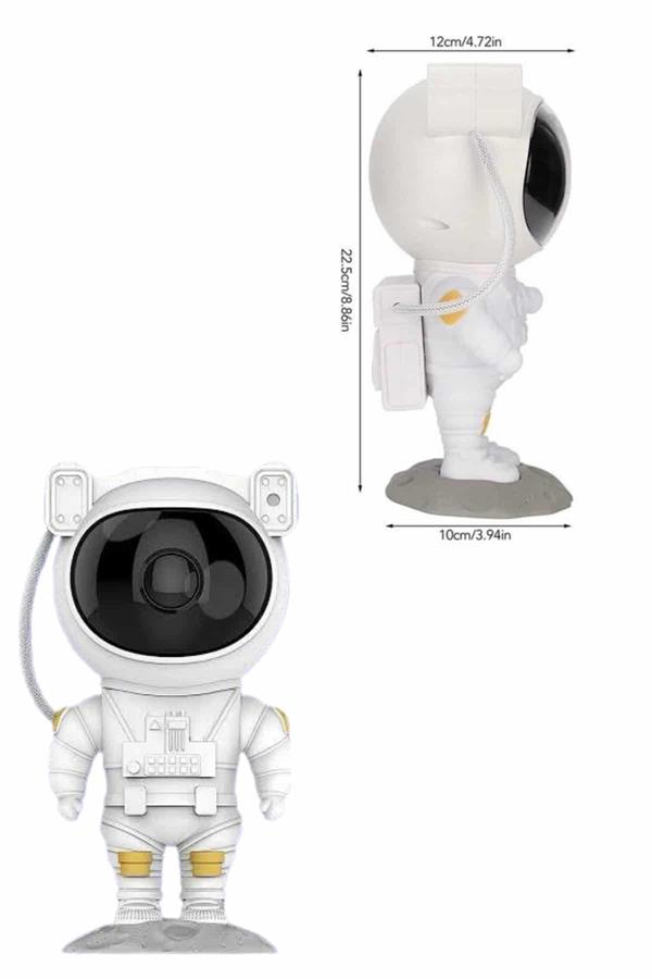 Astronot Şeklinde Bluetooth Hoparlör Gökyüzü Kumandalı Aydınlatma Lamba - Lisinya