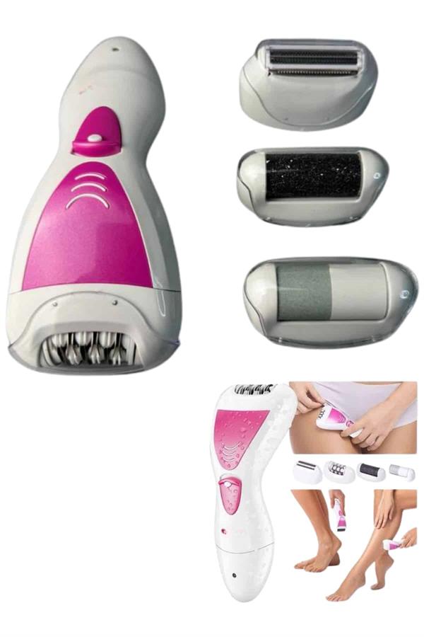 Ayak Törpü Başlıklı Epilatör Aleti 4 Başlıklı Taşınabilir Şarjlı Epilasyon Cihazı - Lisinya