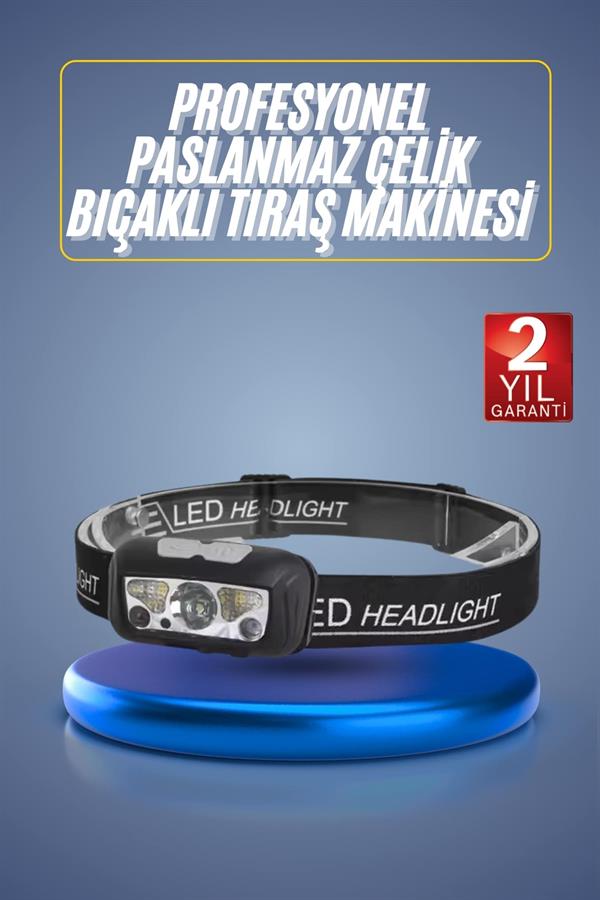 Ayarlanabilir Kafa Lambası Type-C Şarjlı Kompakt Kamp Lambası - Lisinya