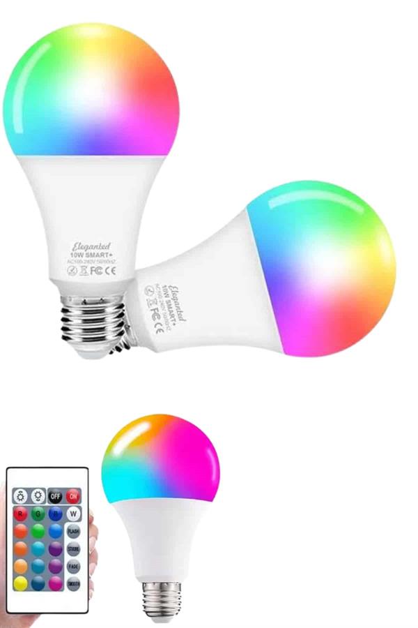 Ayarlanabilir Parlaklık RGB Led Ampul Beyaz Lamba Ve Renkli Ampul - Lisinya