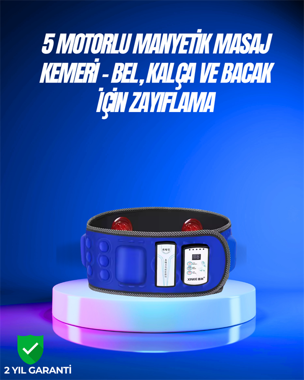 Bel, Kalça, Bacak ve Karın Bölgesi İçin 5 Motorlu Titreşimli Masaj Cihazı - Lisinya Bel, Kalça, Bacak ve Karın Bölgesi İçin 5 Motorlu Titreşimli Masaj Cihazı - Lisinya