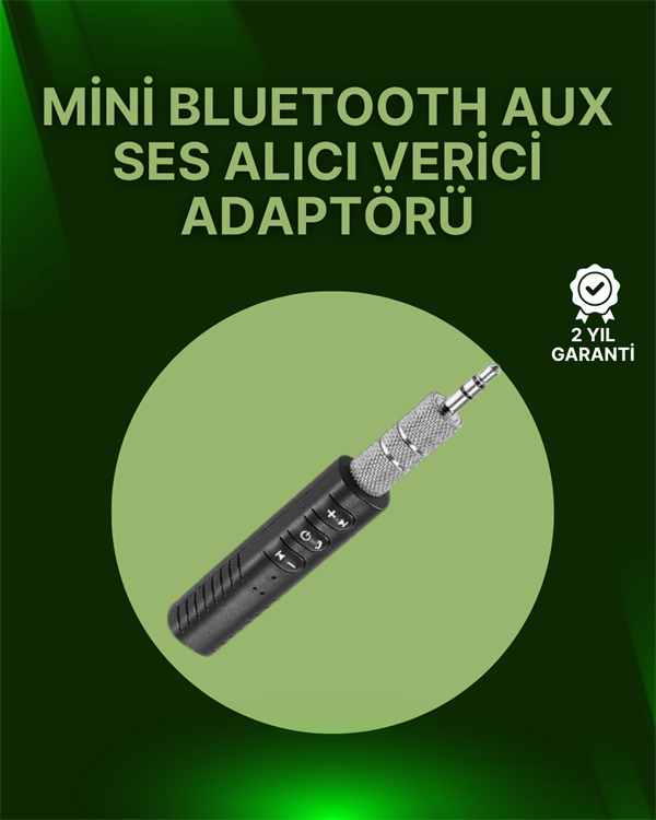Bluetooth 4.1 Ses Alıcısı | 3.5mm Girişli Hoparlör & Kulaklıklar İçin Kablosuz Dönüştürücü - Lisinya Bluetooth 4.1 Ses Alıcısı | 3.5mm Girişli Hoparlör & Kulaklıklar İçin Kablosuz Dönüştürücü - Lisinya