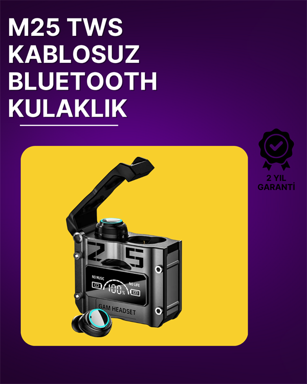 Bluetooth 5.3 Kablosuz Kulaklık | Powerbank Şarj Kutulu | Ultra HD Ses Kalitesi - Lisinya