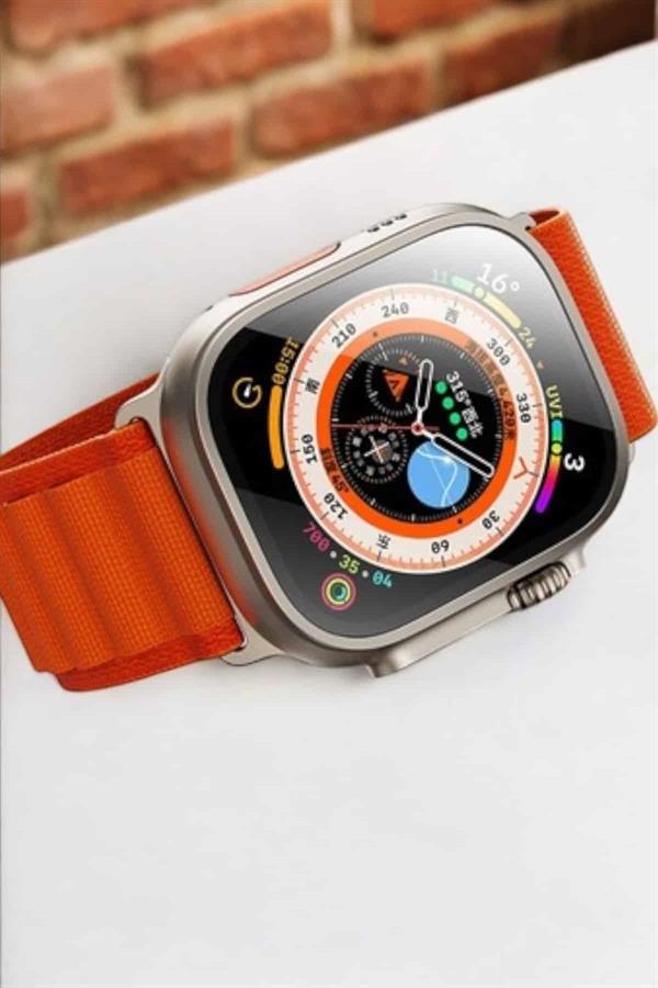 Bluetooth Bağlantılı 49MM Dokunmatik Akıllı Saat Sağlık ve Spor Takip Özellikli - Lisinya