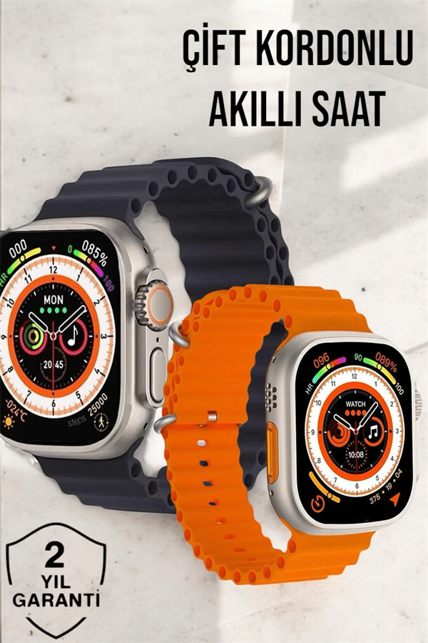 Bluetooth Bağlantılı Nabız, Kan Basıncı, Oksijen Ölçer Akıllı Saat - Lisinya