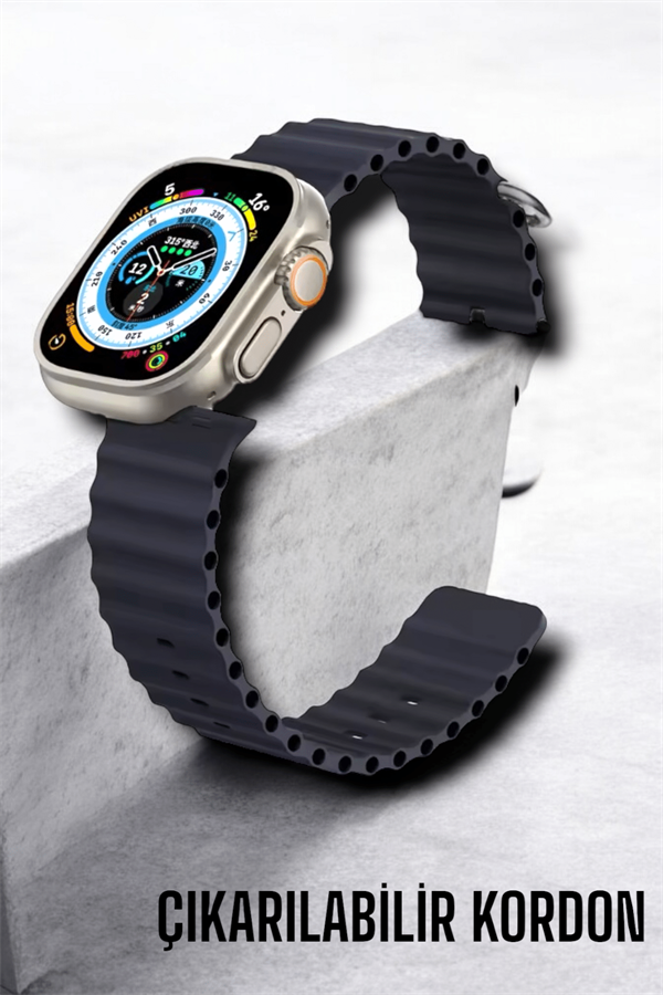 Bluetooth Bağlantılı Nabız, Kan Basıncı, Oksijen Ölçer Akıllı Saat - Lisinya