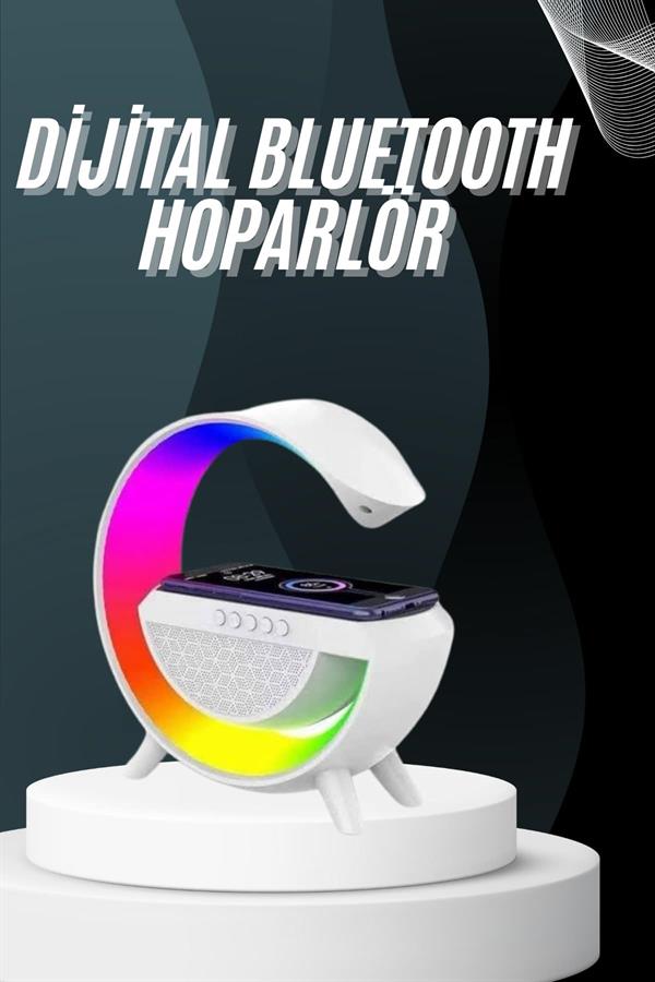 Bluetooth Hoparlör G Şekli Atmosfer Akıllı Rgb Lamba Wireless Kablosuz Şarj - Lisinya Bluetooth Hoparlör G Şekli Atmosfer Akıllı Rgb Lamba Wireless Kablosuz Şarj - Lisinya