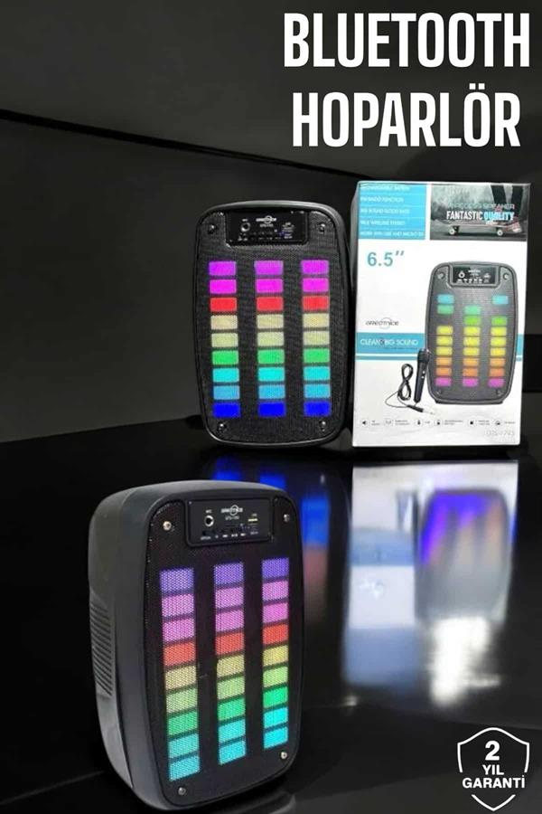 Bluetooth  Hoparlör Mikrofonlu Speaker Taşınabilir Şarjlı - Lisinya