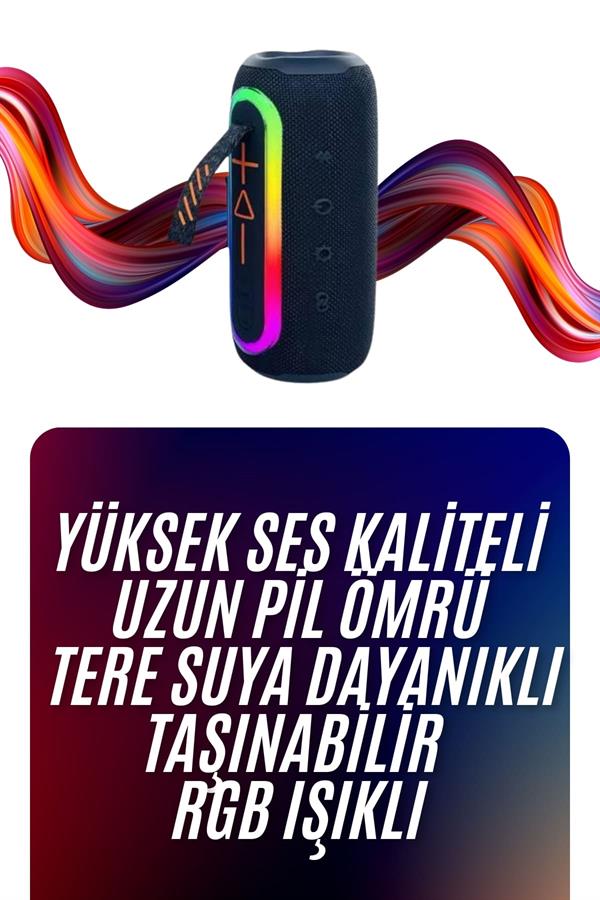 Bluetooth Hoparlör Uzun Pil Ömrü Taşınabilir Yüksek Ses Kaliteli - Lisinya