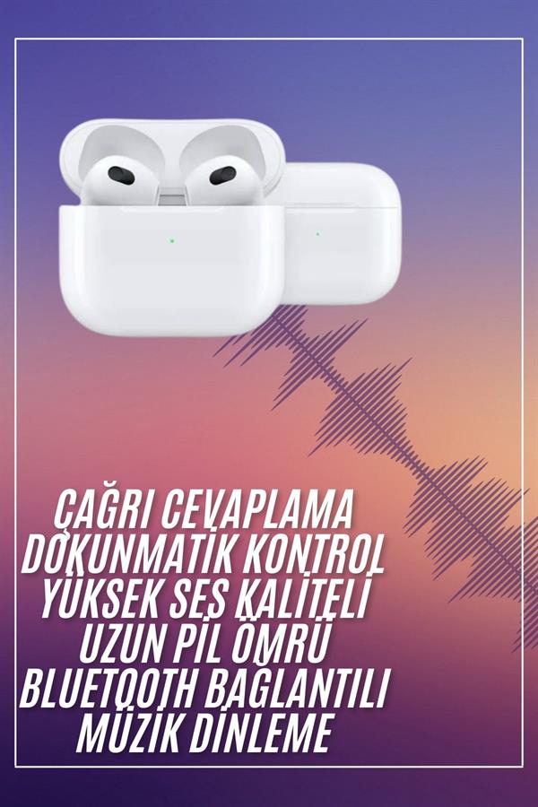 Bluetooth Kulaklık 3. Nesil Ios Android Uyumlu Yeni Nesil Wireless Charge - Lisinya
