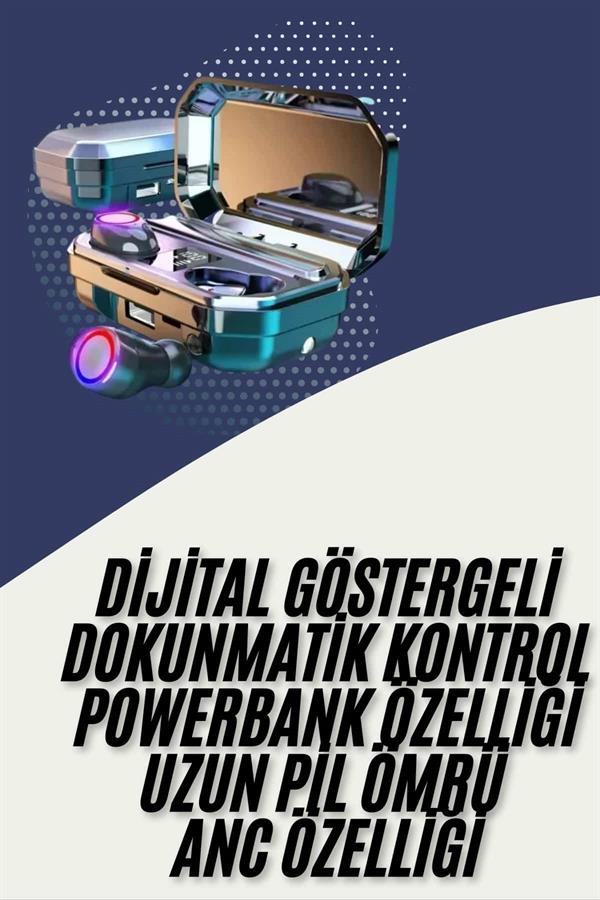 Bluetooth Kulaklık Android ve İOS Uyumlu ANC Özellikli Dijital Şarj Göstergeli - Lisinya