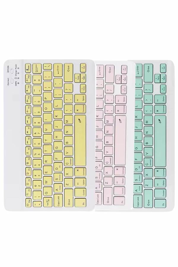 Bluetooth Şarj Edilebilir Mini Q Klavye Kablosuz Taşınabilir - Lisinya