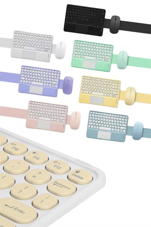 Bluetooth Touchpad Klavye 10.9 inch Kablosuz Wifi Q Klavye Slim - Lisinya