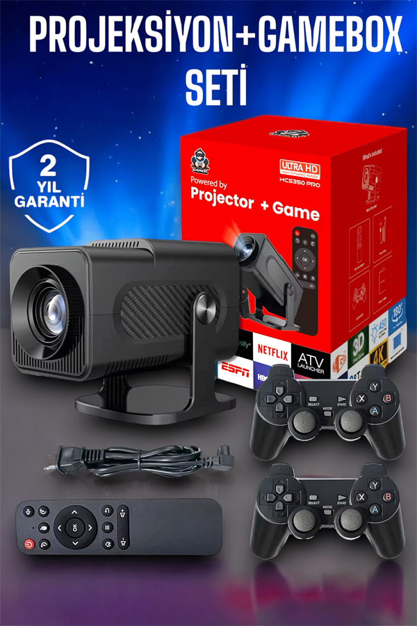 Bluetooth ve Yüksek Çözünürlükle Donatılmış Kompakt Projeksiyon Cihazı - Lisinya