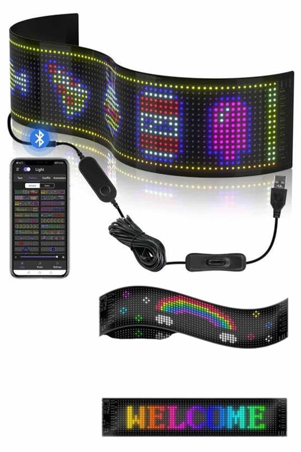 Cama Yapışan En Büyük Boy Telefon Kontrollü Led Ekran Digital Araba Yazısı - Lisinya Cama Yapışan En Büyük Boy Telefon Kontrollü Led Ekran Digital Araba Yazısı - Lisinya