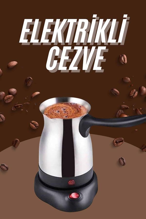 Çelik Kahve Makinesi Cezve 800 Watt Paslanmaz Çelik Türk Kahvesi Makinesi - Lisinya