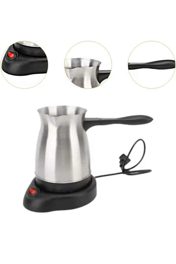 Çelik Kahve Makinesi Cezve 800 Watt Paslanmaz Çelik Türk Kahvesi Makinesi - Lisinya