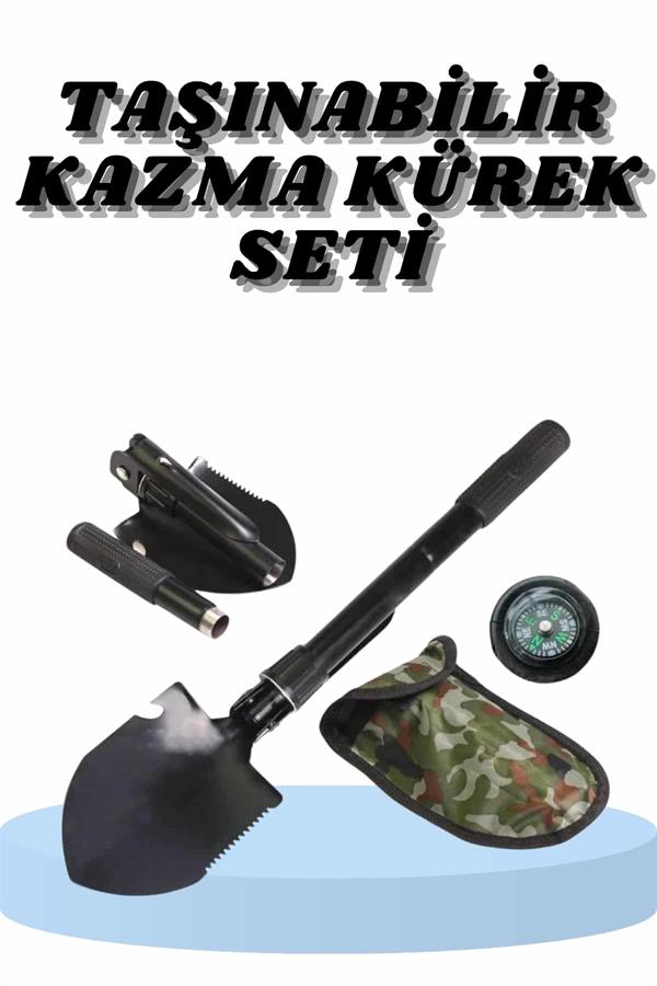 Çelik Katlanır Fonksiyonel Kamp Kazma Kürek Ve Kesme Aleti Seti Küçük Kazma Kürek Seti - Lisinya Çelik Katlanır Fonksiyonel Kamp Kazma Kürek Ve Kesme Aleti Seti Küçük Kazma Kürek Seti - Lisinya