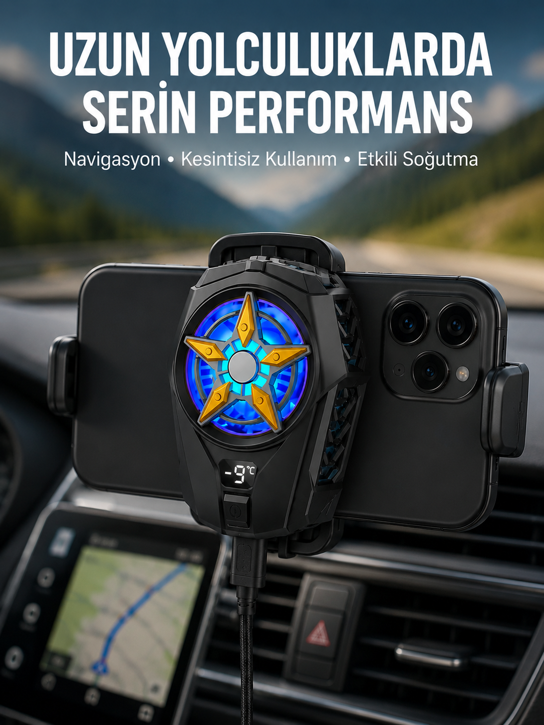 Mobil Cihaz Soğutma Radyatörü – Metal+ABS, Type-C Kablolu - Lisinya Mobil Cihaz Soğutma Radyatörü – Metal+ABS, Type-C Kablolu - Lisinya