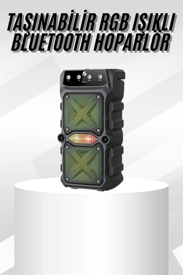 Çift Çıkışlı Güçlü Bataryalı Kablosuz Yüksek Ses Kaliteli Bluetooth Hoparlör - Lisinya