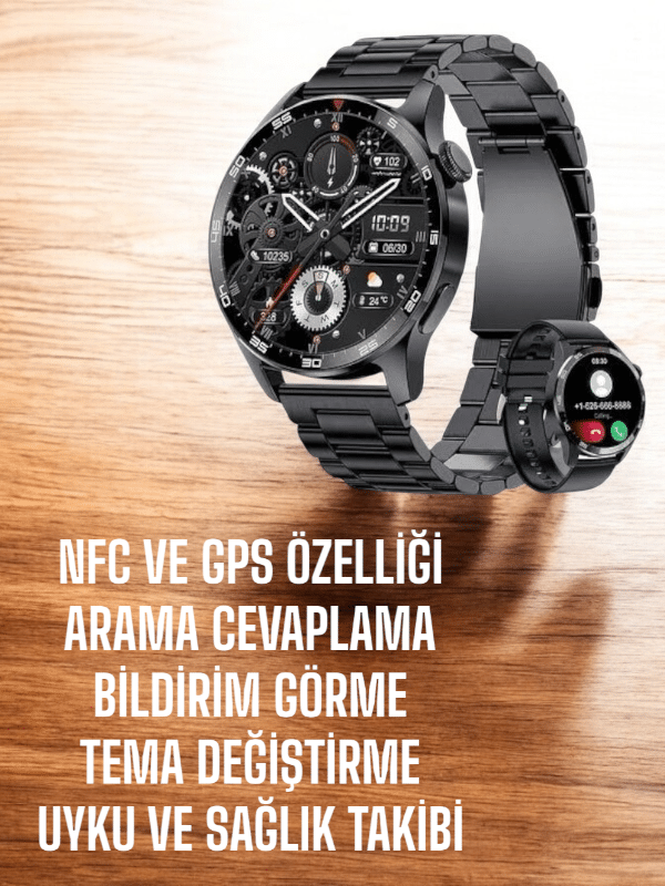 Çift Kordonlu Yüksek Çözünürlüklü Akıllı Saat Uyku İzleyici & Spor Modları - Lisinya