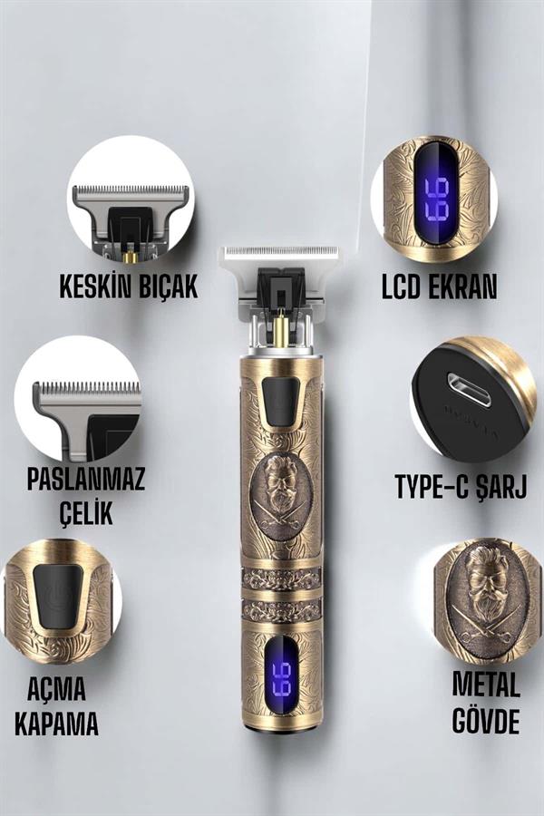 Çizik Tıraş Makinesi Şarjlı Paslanmaz Çelik Bıçaklı Uzun Ömürlü - Lisinya