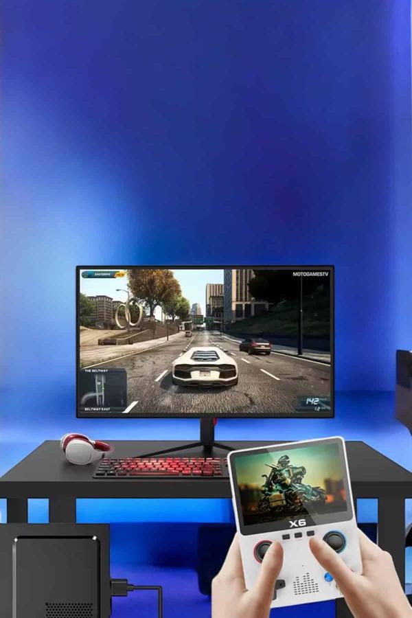 Çocuklara Özel 666 Oyunlu X6 Atari Video İzleme ve Müzik Dinleme - Lisinya