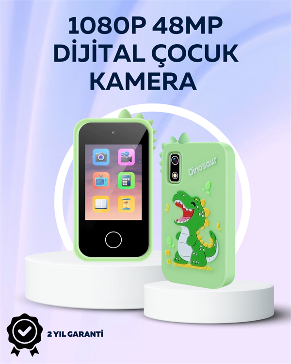 Çocuklara Özel Dijital Kamera – Yaratıcı Fotoğraf Modları ve Eğlenceli Efektlerle Eğitici Deneyim - Lisinya