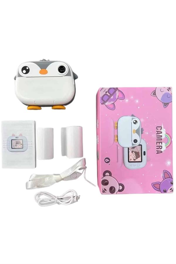 Çocuklara Özel Şirin Tasarımlı Mini Fotoğraf Yazıcısı 3 Adet Rulo Hediyeli - Lisinya