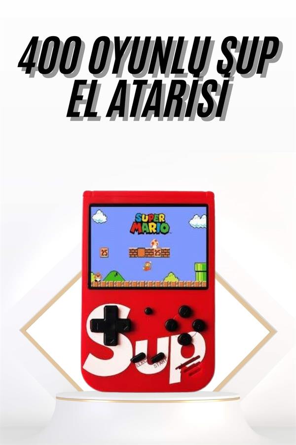 Çocuklara Özel Taşınabilir Sup El Atarisi 400 Oyunlu Nostaljik Oyun Konsolu - Lisinya