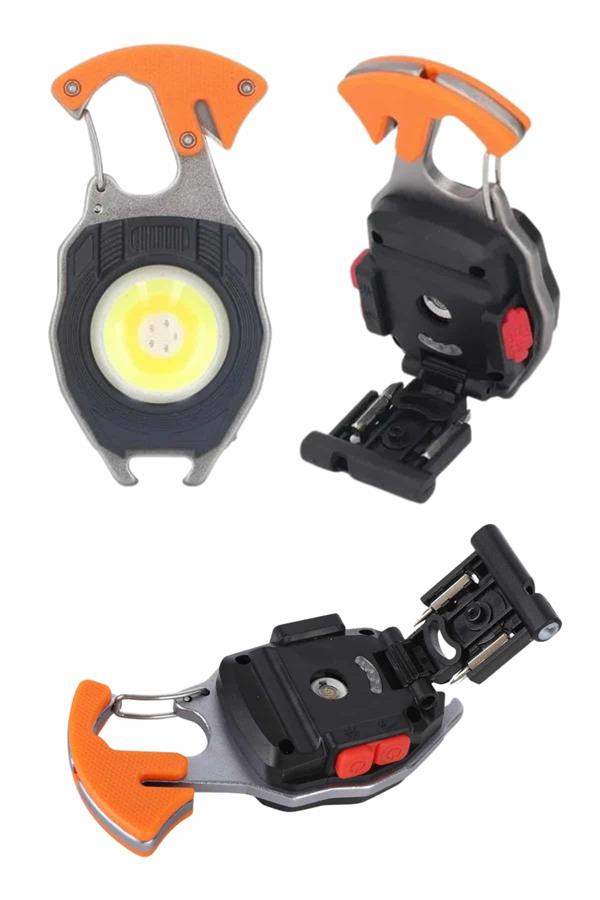 Çok İşlevli Acil Durum Işığı USB Şarjlı Cep Feneri 7 Farklı Mod - Lisinya