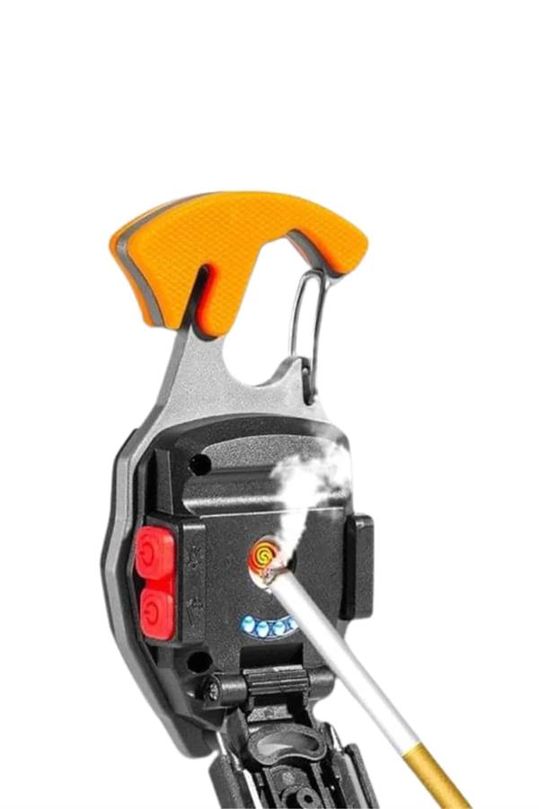 Çok İşlevli Acil Durum Işığı USB Şarjlı Cep Feneri 7 Farklı Mod - Lisinya