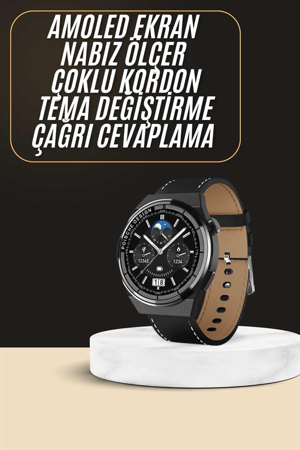 Çoklu Kordon Hediyeli Akıllı Saat Çağrı Cevaplama Müzik Dinleme Dokunmatik Ekran - Lisinya
