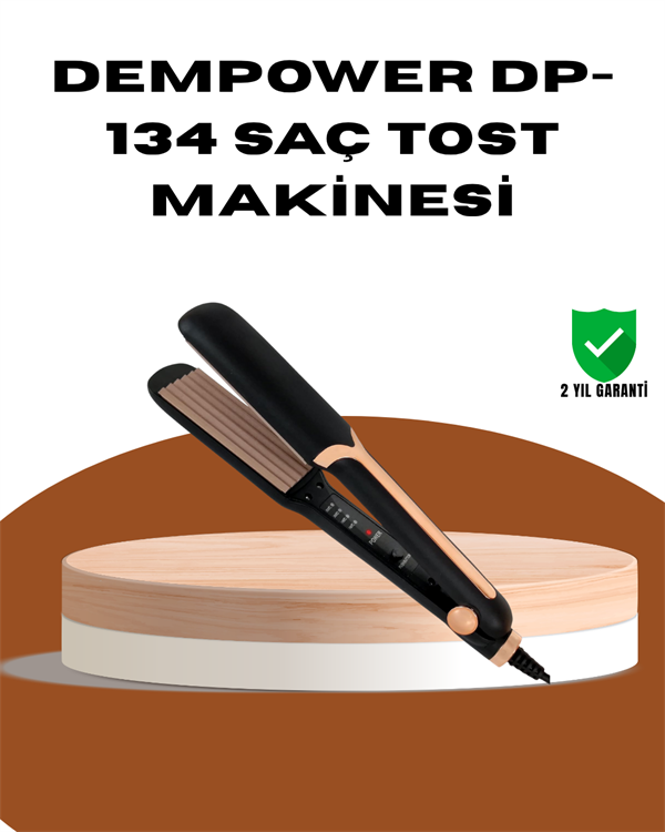 DEMPOWER DP-134 Saç Tost Makinesi – Kolay Kullanım, Hızlı Sonuç, Uzun Süre Kalıcılık - Lisinya