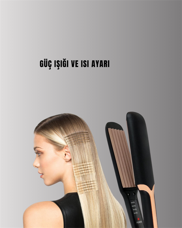 DP-134 Tost Saç Şekillendirici – Hızlı Isınan, Kalıcı ve Belirgin Dalgalar İçin İdeal - Lisinya
