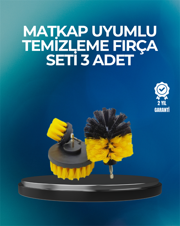 Derinlemesine Temizlik İçin Dayanıklı Kıllı Matkap Fırçası Başlığı - Lisinya