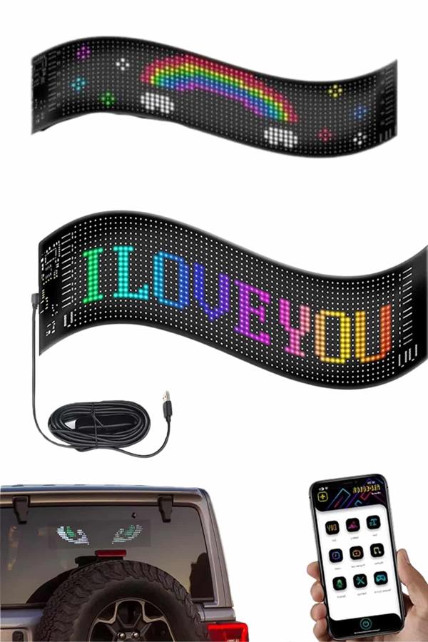 Digital Araba Yazısı Ekran Matrix En Büyük Boy Matrix LED Panel 19*96 pıxel - Lisinya