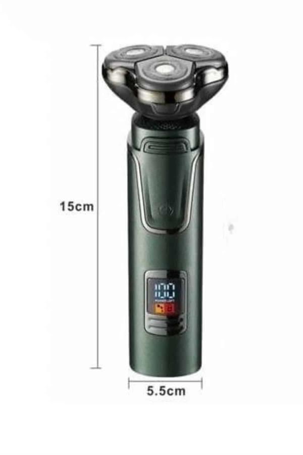 Dijital Göstergeli 3 Başlıklı Tıraş Makinesi Islak Kuru Lazer Öncesi Günlük - Lisinya
