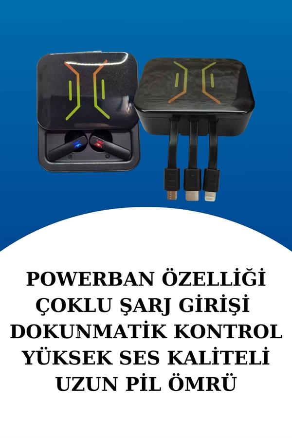 Dijital Göstergeli Bluetooth Kulaklık ve Bildirim Görebilen Akıllı Saat Alarm ve Titreşim - Lisinya