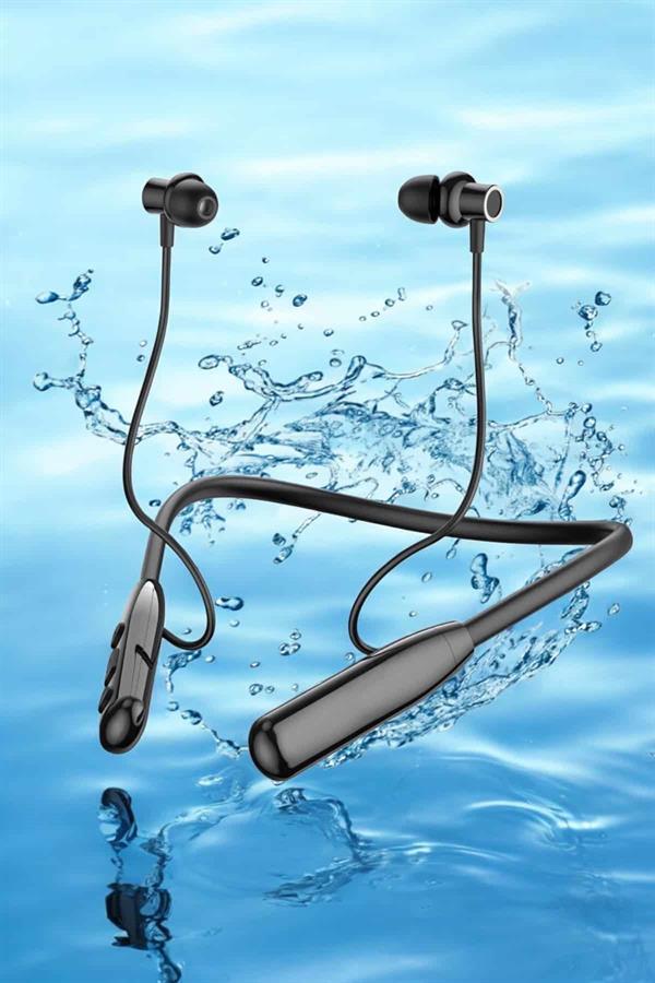 Dijital Göstergeli Kulak İçi Kablosuz Bluetooth Kulaklık Boyun Bantlı - Lisinya