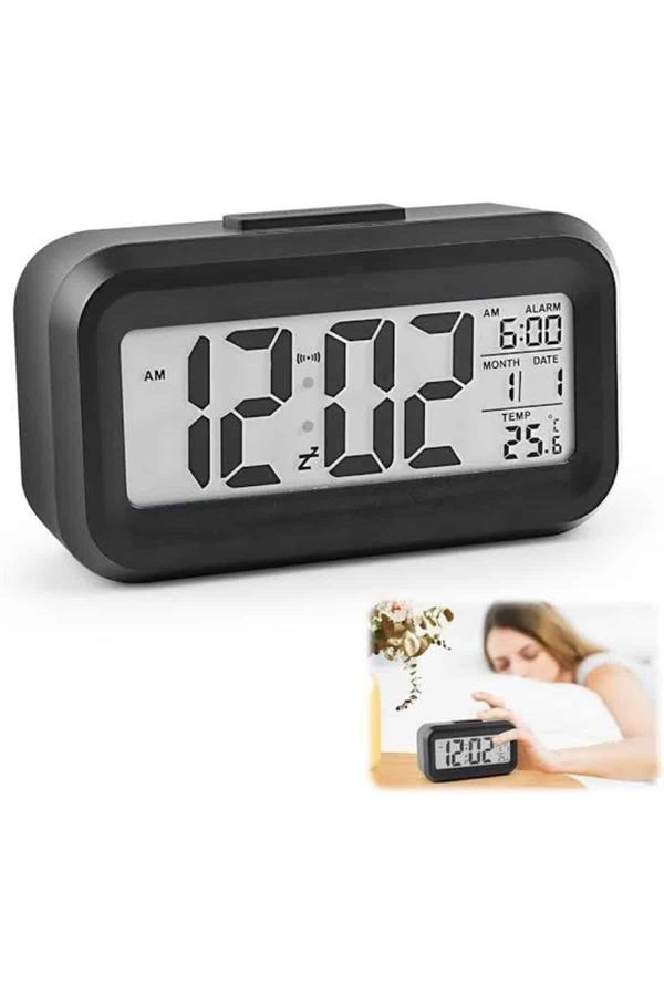 Dijital Işıklı Alarmlı Çalışma Masası Ekran Pilli Çalar Saat - Lisinya