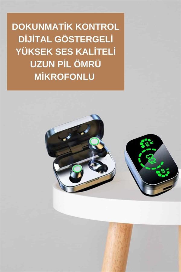 Dokunmatik Akıllı Saat Yeni Nesil Kulaklık Kampanyası Bluetooth Bağlantılı ANC Özelliği - Lisinya