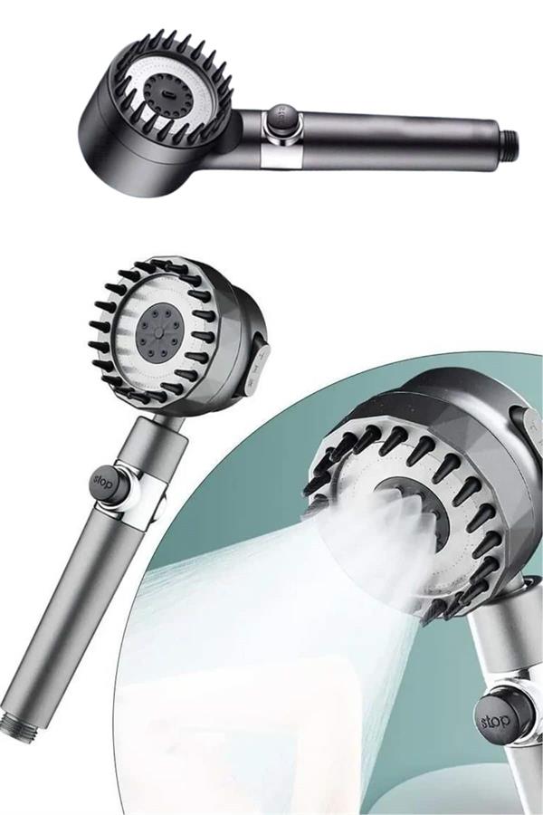 Duş Başlığı Yüksek Basınçlı Masaj Taraklı 3 Kademeli - Lisinya Duş Başlığı Yüksek Basınçlı Masaj Taraklı 3 Kademeli - Lisinya