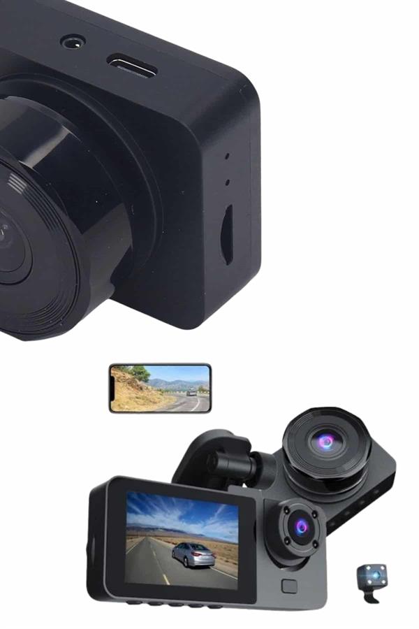 DVR Araç İçi Kamera Hareket Algılayabilen 1080P CarPlay Video Kaydedici - Lisinya