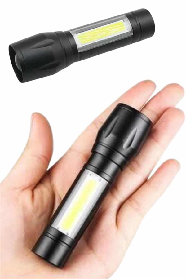 EL Feneri Uzun Menzilli Usb Şarj Edilebilir Kamp Lambası - Lisinya