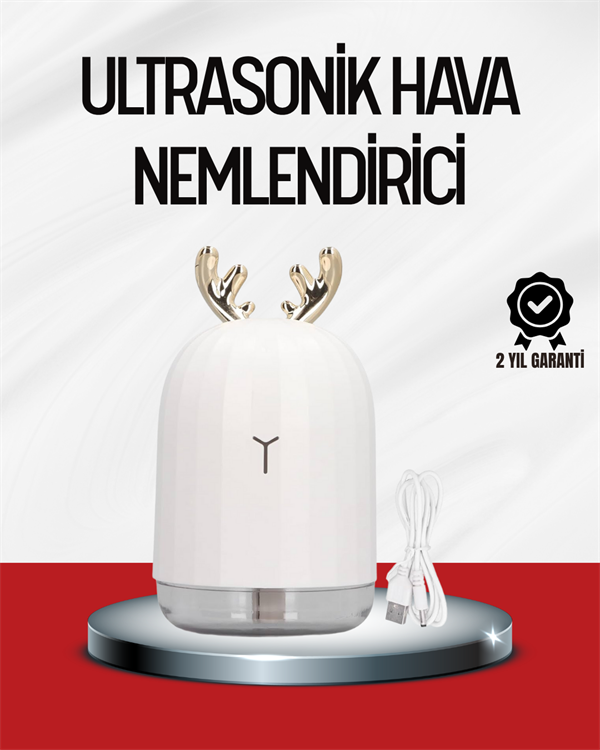 El Tipi USB Mini Soğuk Mist Nemlendirici 220 ml Tank - Lisinya